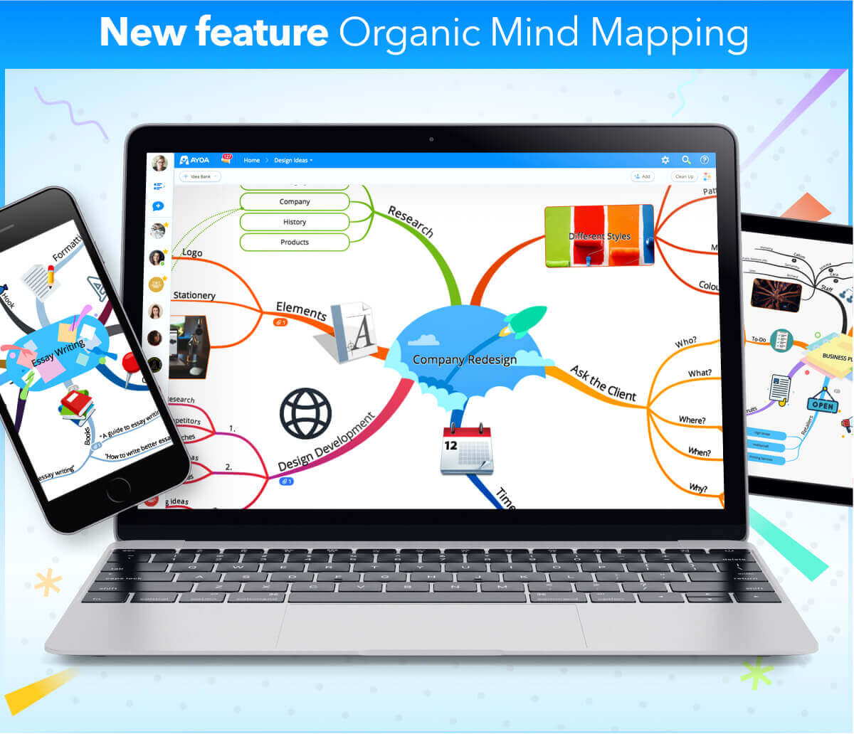 Ayoa | Welcome to Organic Mind Mapping in Ayoa