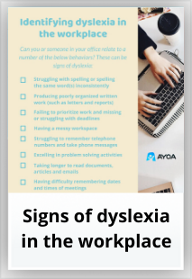 Identifying dyslexia in the workplace