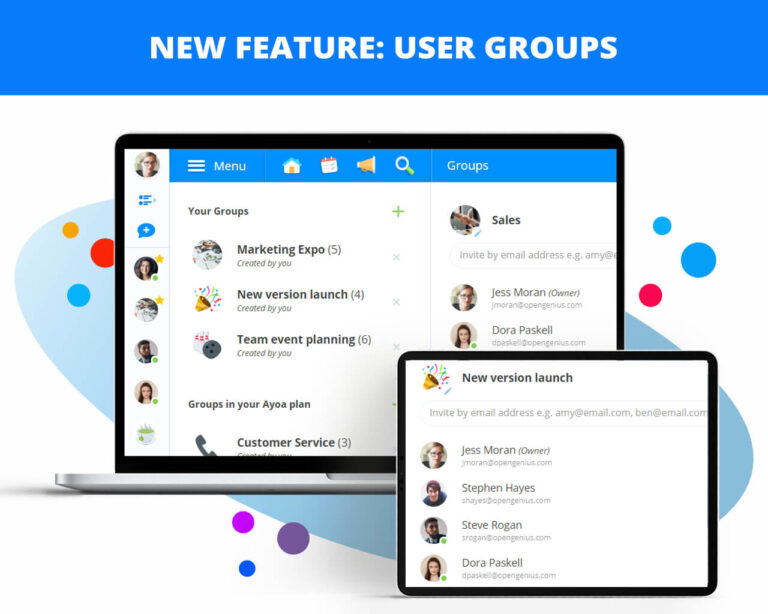 Organize teams and departments with User Groups in Ayoa! image
