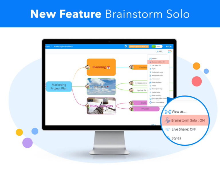 Combat ‘groupthink’ with brand new brainstorm solo mode in Ayoa! image