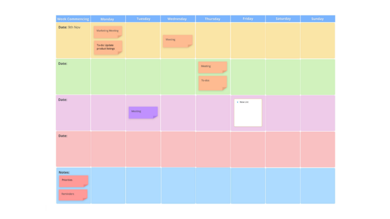 Monthly Planner template image