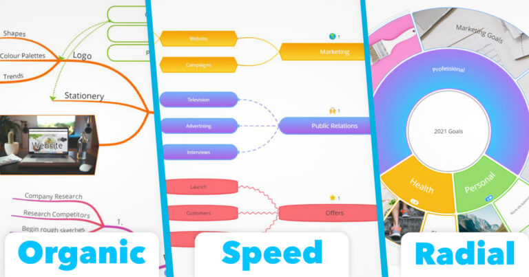 Organic, speed or radial: Which mind map style should I use? image
