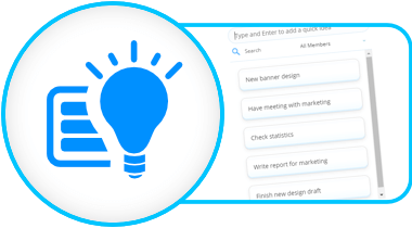 Create a common idea bank for all mind maps, task boards and whiteboards