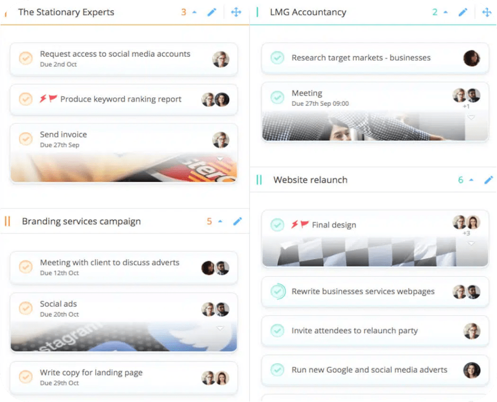 Ayoa's kanban workflow